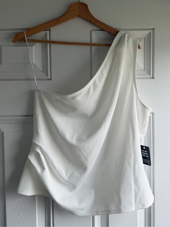 Express Tops - NWT Express One-Shoulder White Women's Dress Top - Large